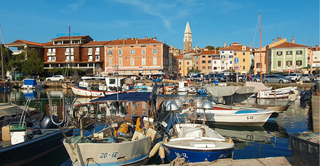 Casas coloridas em Izola, o que fazer na Eslovênia