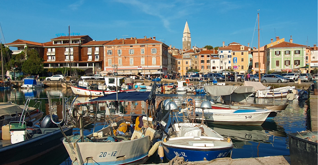 Casas coloridas em Izola, o que fazer na Eslovênia